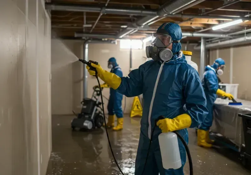 Basement Sanitization and Antimicrobial Treatment process in Nixon, PA